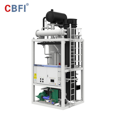 Máy băng ống nước lạnh PLC 30 tấn / ngày Cho sản xuất thực phẩm