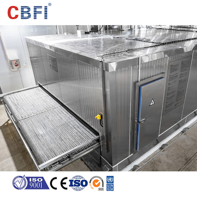 Đường hầm IQF mạnh mẽ với thời gian đông lạnh nhanh 380V 50Hz nguồn cung cấp điện