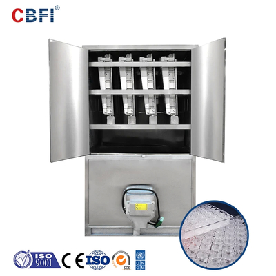 Máy làm lạnh nước / không khí 1-20 tấn với tiếng ồn thấp Bizter / Frascold máy nén cho sản xuất băng vuông