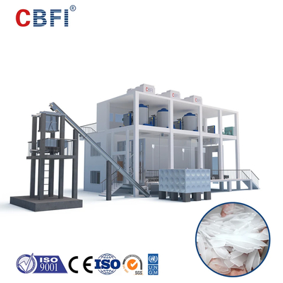 Máy làm băng thạch cao công nghiệp 1-60 tấn không nỗ lực Nhiệt độ băng -5 °C Bitzer / Copeland Compressor