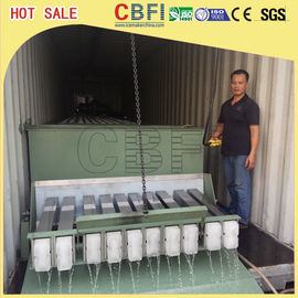 Stainless Steel 316 Block Ice Maker / Dry Ice Block Machine With Crane System