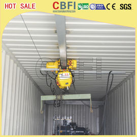 Stainless Steel 316 Block Ice Maker / Dry Ice Block Machine With Crane System