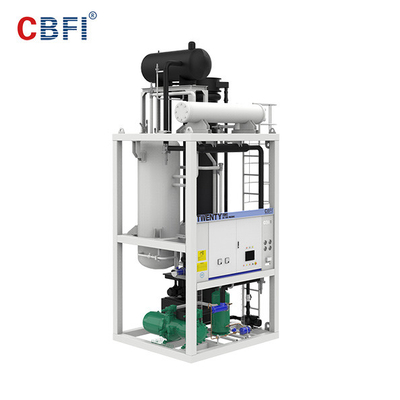 Sản lượng cao Máy cắt phẳng rắn Kết thúc máy làm đá ống Máy làm đá ống 30 tấn mỗi ngày