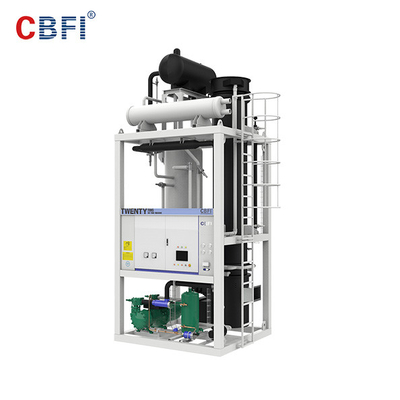 CBFI Freon 30 Ton Solid Flat Cut Ends Máy làm đá viên hoàn toàn tự động