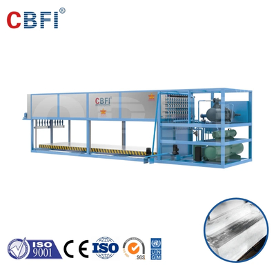 Máy đóng băng làm mát trực tiếp bằng thép không gỉ 3-200t/ngày Capacity PLC Controlled with CE/ISO