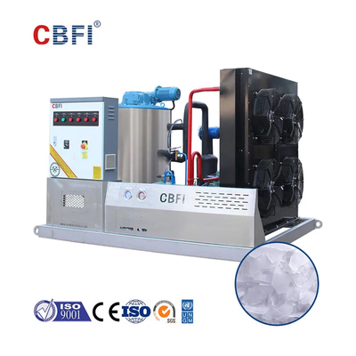 Máy làm đá nhỏ 60ton với đường kính băng 45mm Bitzer nén -5 °C nhiệt độ băng